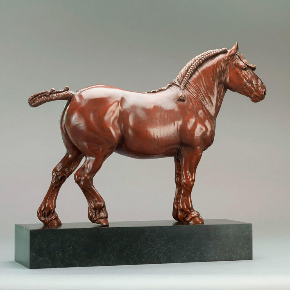 Suffolk Punch Stallion (Euston Malachite) by John Michael
