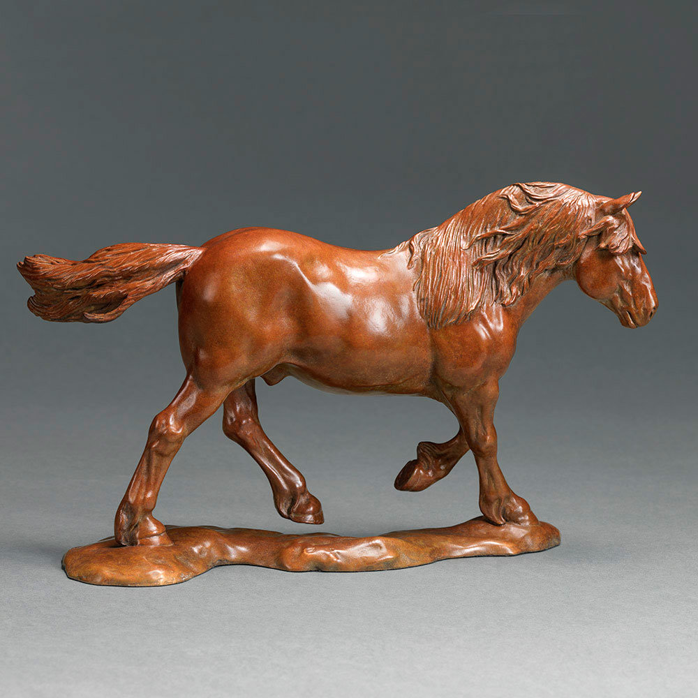 Suffolk Punch Horse (Euston Malachite - Relaxing) by John Michael