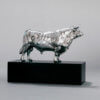 White Park Bull (Ash Nik-Nak - Miniature, Silver) by John Michael