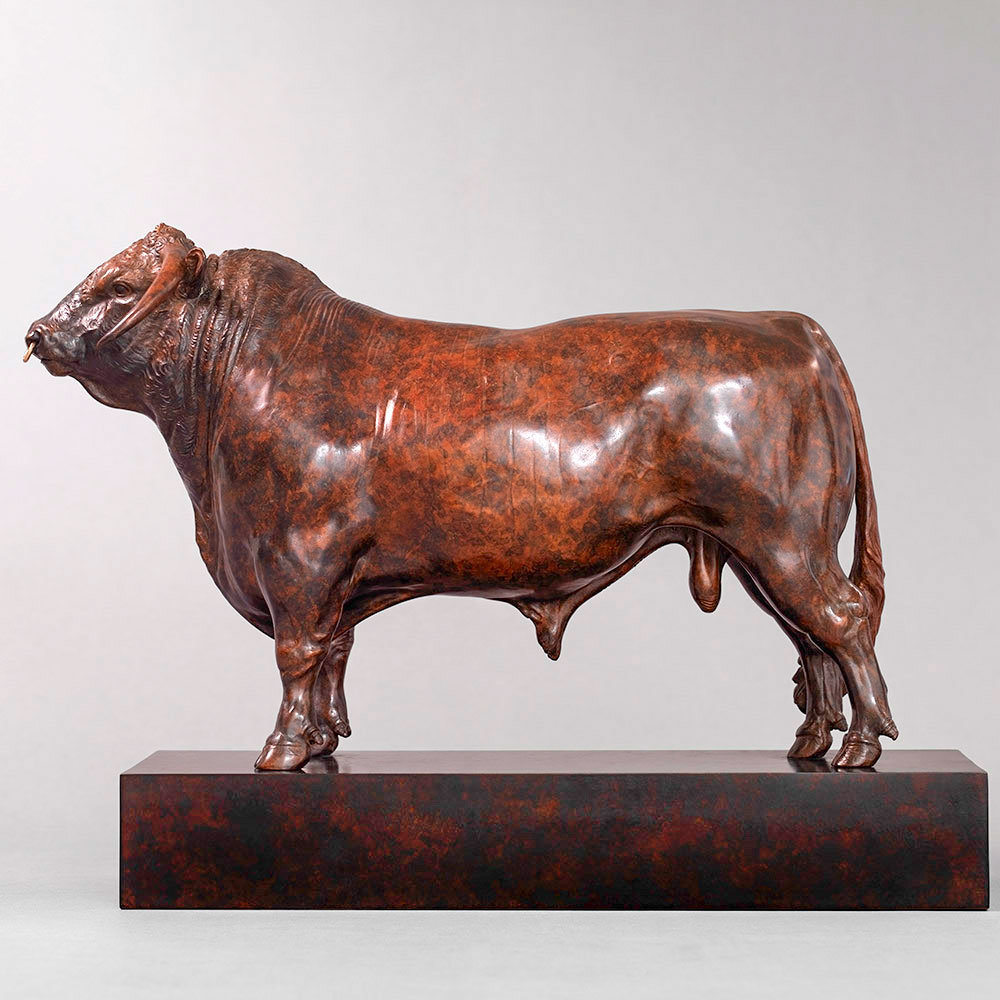 British Longhorn Bull (Blackbrook Philosopher - 20") by John Michael