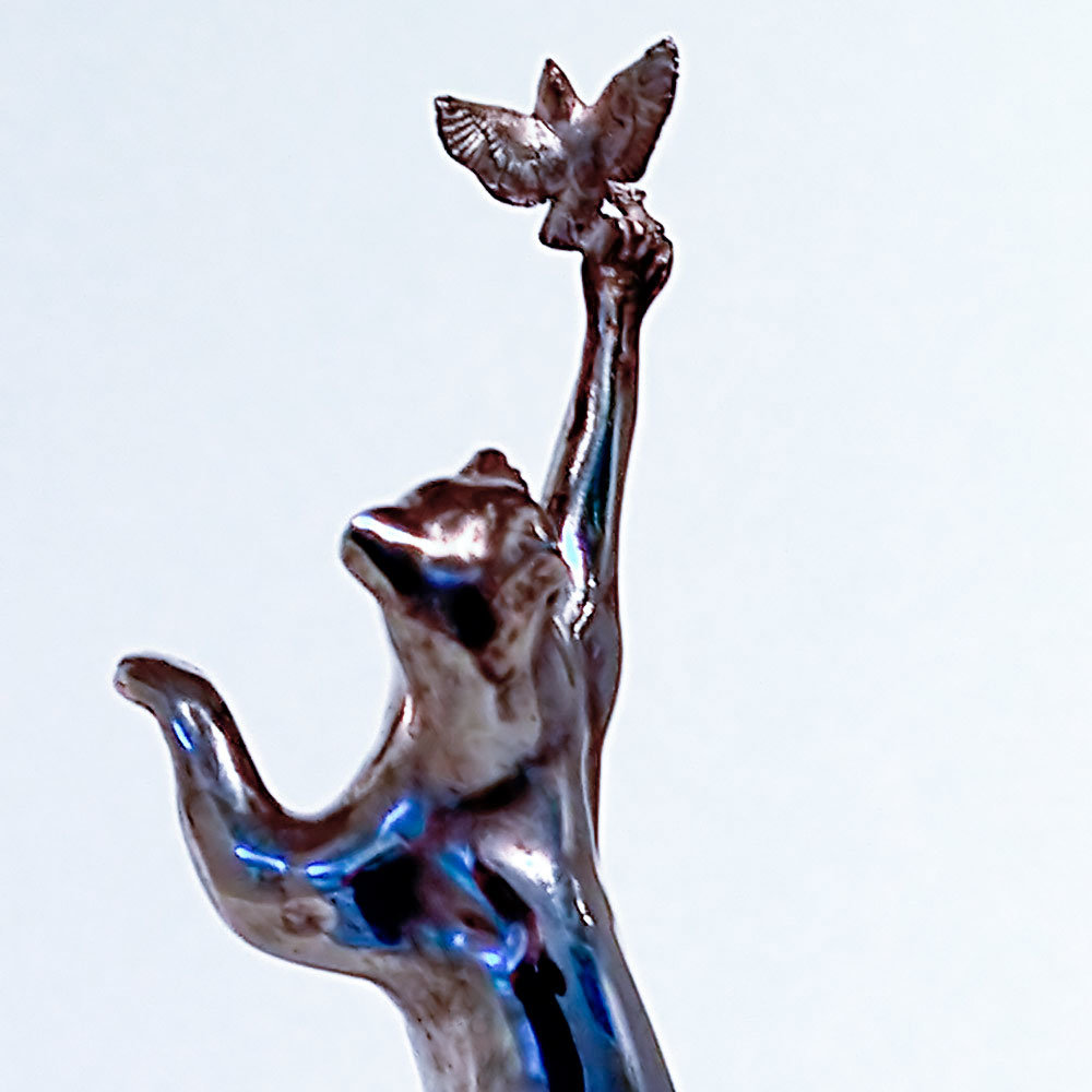 CAT AND BIRD (IN THE BALANCE) by John Michael